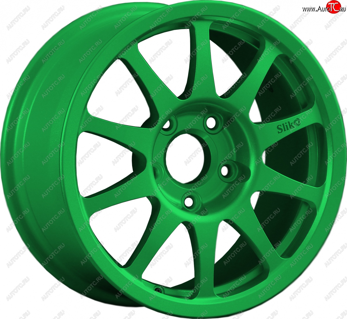 24 899 р. Кованый диск Slik Sport 7x15 (Зеленый)   (Цвет: Зеленый)  с доставкой в г. Воронеж