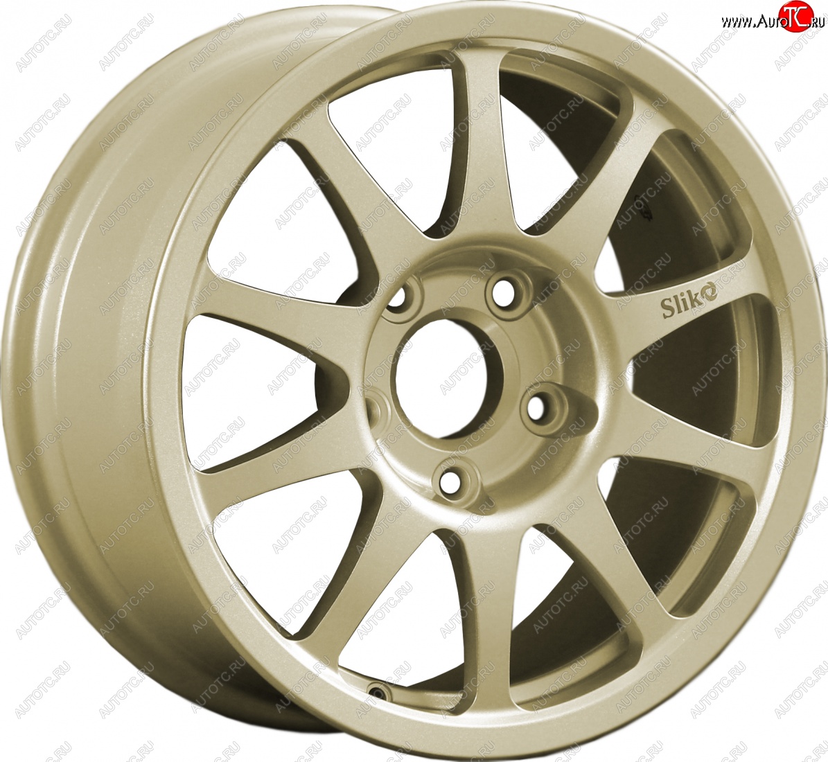 24 899 р. Кованый диск Slik Sport 7x15 (Металлик золотой)   (Цвет: Металлик золотой)  с доставкой в г. Воронеж