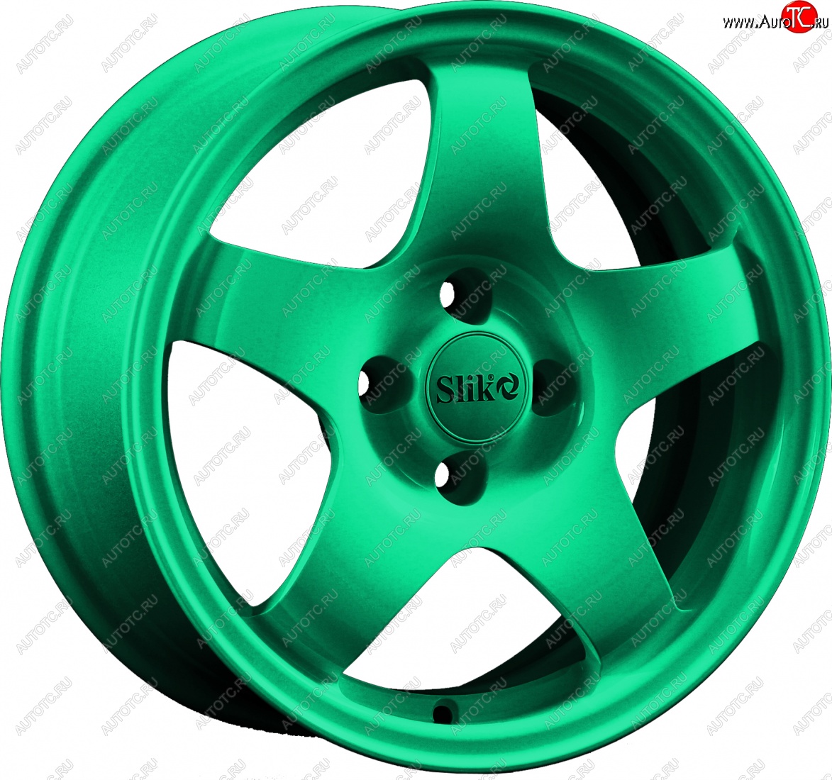15 249 р. Кованый диск Slik Sport 6.5x15 (Candy изумрудно-зеленый)   (Цвет: Candy изумрудно-зеленый)  с доставкой в г. Воронеж