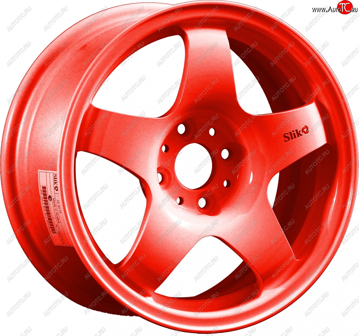 7 899 р. Кованый диск Slik Sport 6.5x15 (Candy алый) 6.5x15/4-5x98-120 D54.1-72.6   (Цвет: Candy алый)  с доставкой в г. Воронеж