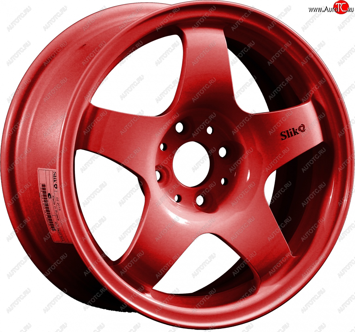 7 899 р. Кованый диск Slik Sport 6.5x15 (Candy красный) 6.5x15/4-5x98-120 D54.1-72.6   (Цвет: Candy красный)  с доставкой в г. Воронеж