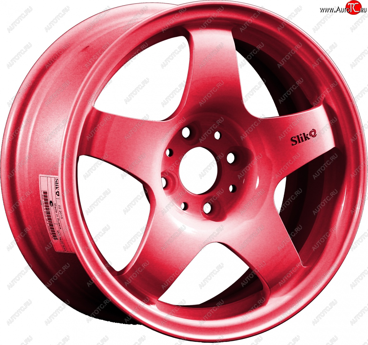 7 899 р. Кованый диск Slik Sport 6.5x15 (Candy рубиновый) 6.5x15/4-5x98-120 D54.1-72.6   (Цвет: Candy рубиновый)  с доставкой в г. Воронеж