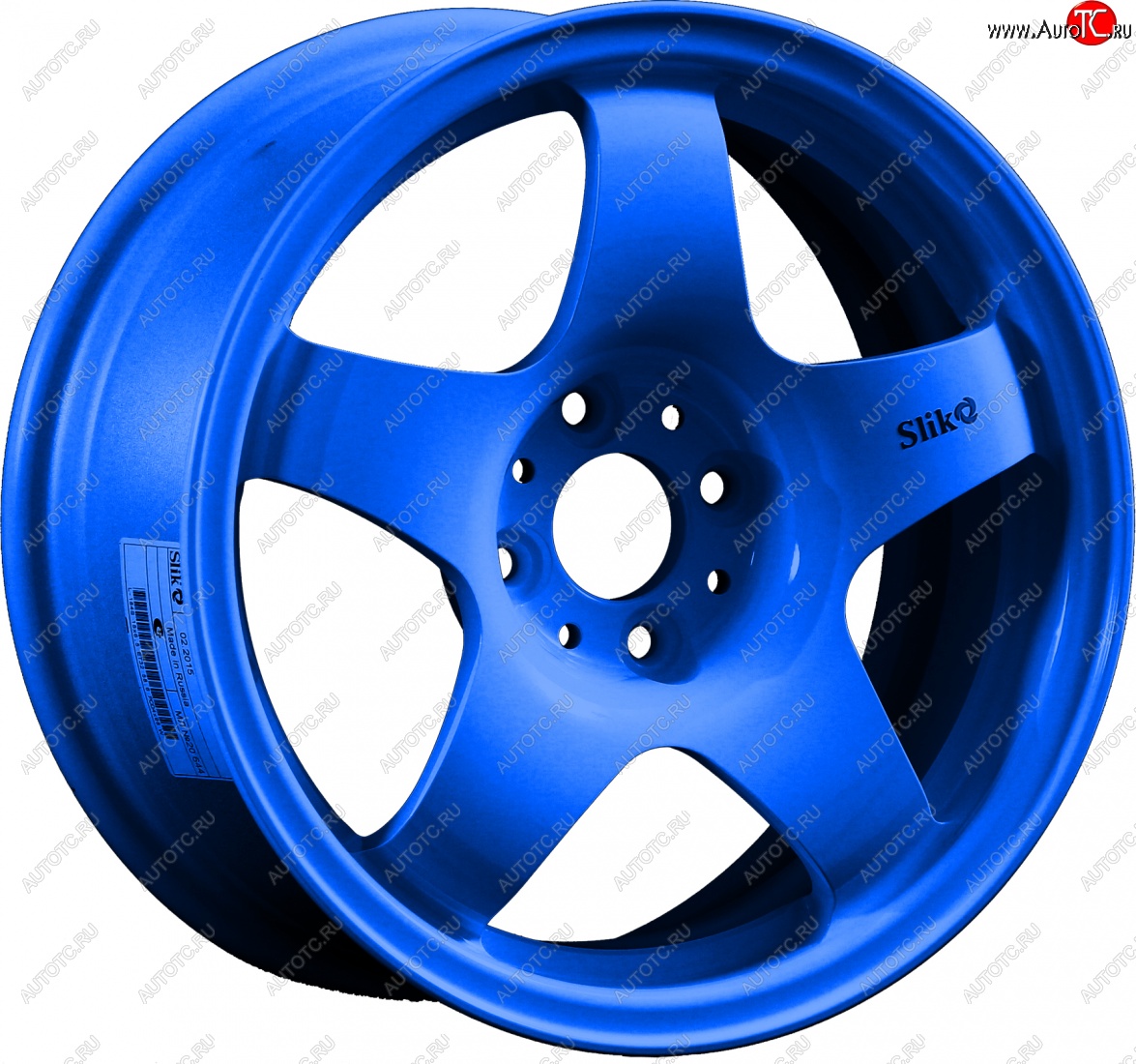 7 899 р. Кованый диск Slik Sport 6.5x15 (Candy синий) 6.5x15/4-5x98-120 D54.1-72.6   (Цвет: Candy синий)  с доставкой в г. Воронеж