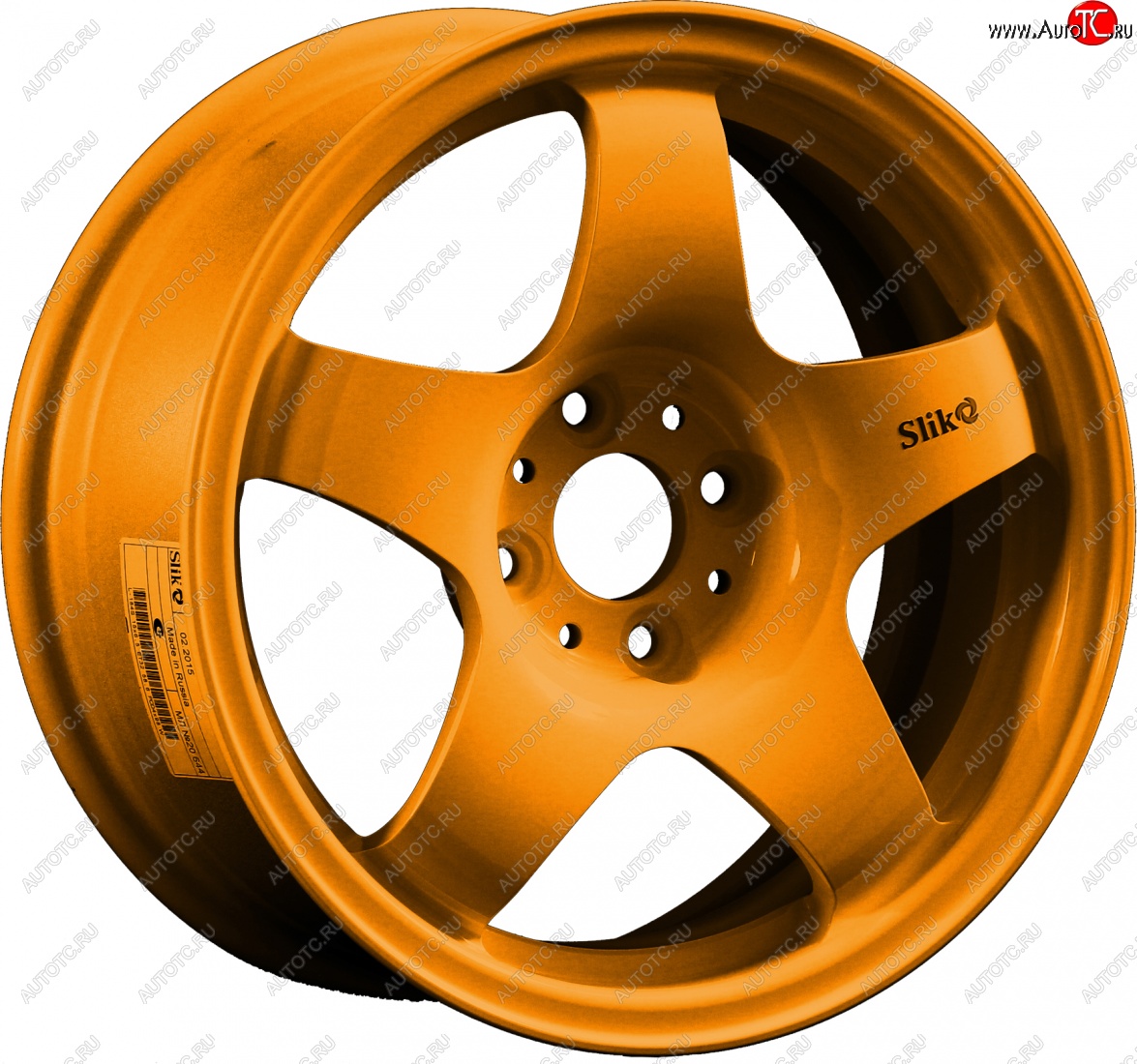7 899 р. Кованый диск Slik Sport 6.5x15 (Candy медно-оранжевый глянцевый) 6.5x15/4-5x98-120 D54.1-72.6   (Цвет: Candy медно-оранжевый глянцевый)  с доставкой в г. Воронеж