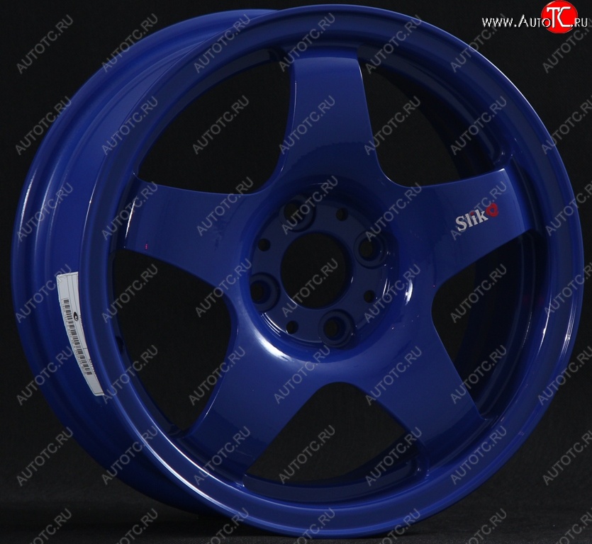 7 899 р. Кованый диск Slik Sport 6.5x15 (Синий) 6.5x15/4-5x98-120 D54.1-72.6   (Цвет: Синий)  с доставкой в г. Воронеж