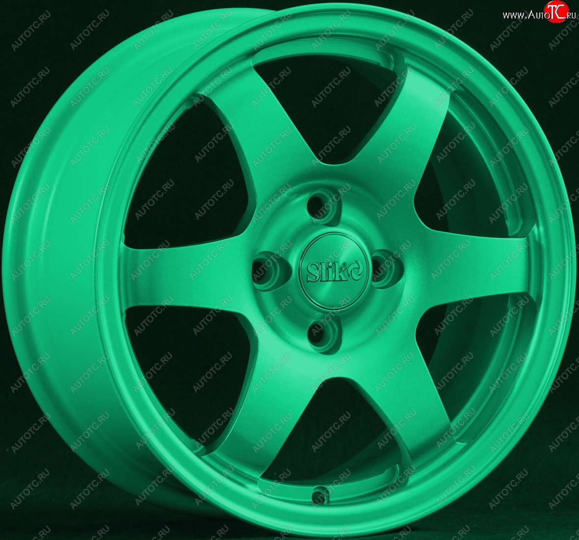 15 249 р. Кованый диск Slik Sport 6.5x15 (Candy изумрудно-зеленый)   (Цвет: Candy изумрудно-зеленый)  с доставкой в г. Воронеж