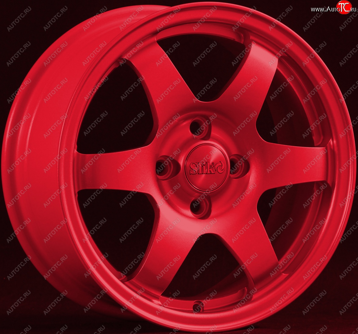 15 249 р. Кованый диск Slik Sport 6.5x15 (Candy красный)   (Цвет: Candy красный)  с доставкой в г. Воронеж