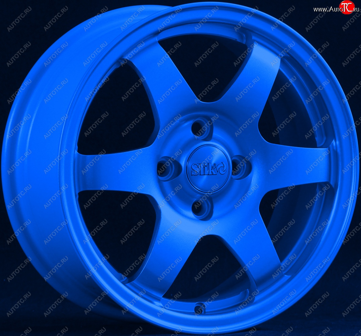15 249 р. Кованый диск Slik Sport 6.5x15 (Candy синий)   (Цвет: Candy синий)  с доставкой в г. Воронеж