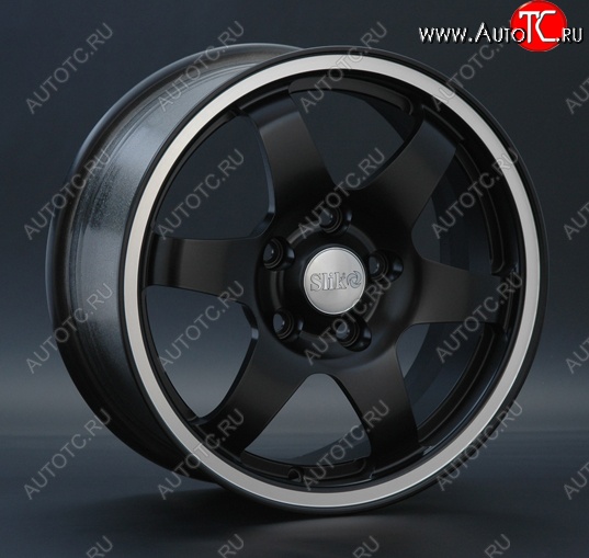 15 249 р. Кованый диск Slik Sport 6.5x15 (Черный матовый с полированым ободом MBL)   (Цвет: Черный матовый с полированным ободом MBL)  с доставкой в г. Воронеж