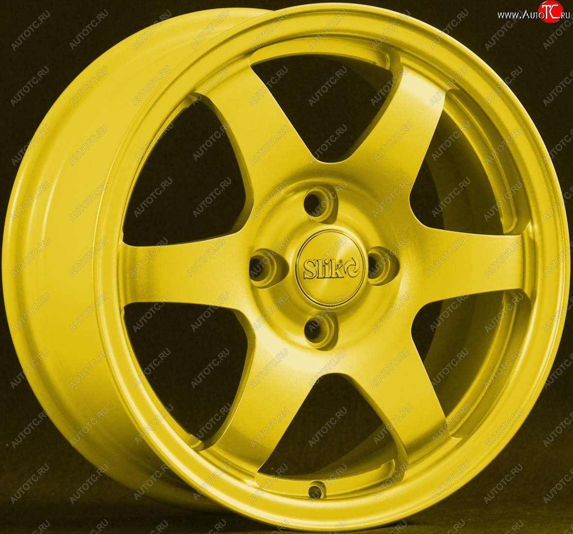 15 249 р. Кованый диск Slik Sport 6.5x15 (Ярко-желтый RAL 1021)   (Цвет: Ярко-желтый RAL 1021)  с доставкой в г. Воронеж