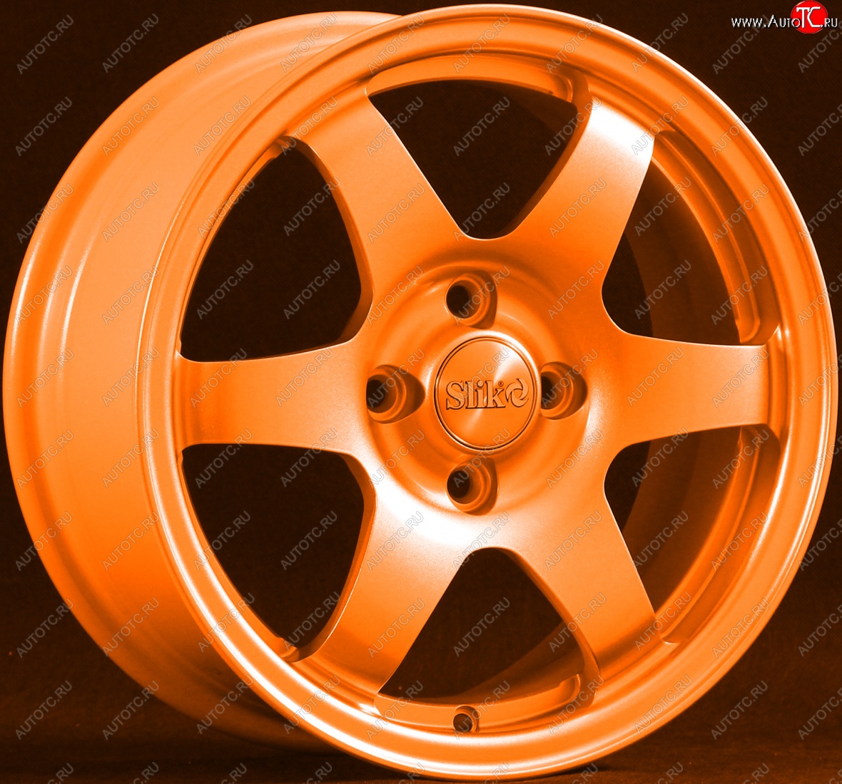 15 249 р. Кованый диск Slik Sport 6.5x15 (Ярко-оранжевый)   (Цвет: Ярко-оранжевый)  с доставкой в г. Воронеж