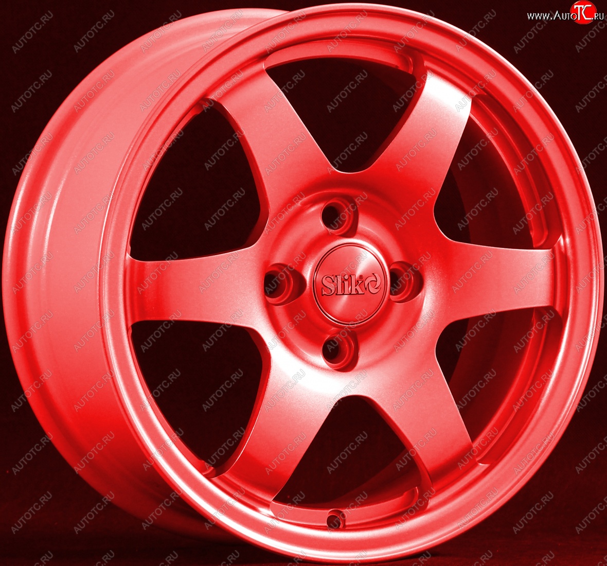 15 249 р. Кованый диск Slik Sport 6.5x15 (RAL 3026 ярко-алый)   (Цвет: RAL 3026 ярко-алый)  с доставкой в г. Воронеж