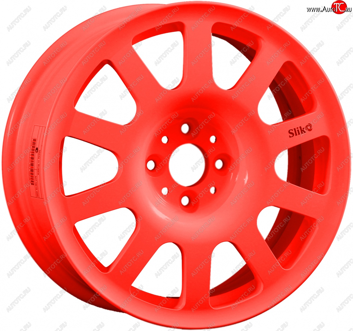 11 049 р. Кованый диск Slik SPORT R16x6.5 Candy алый 6.5x16   (Цвет: Candy алый 6.5x16)  с доставкой в г. Воронеж