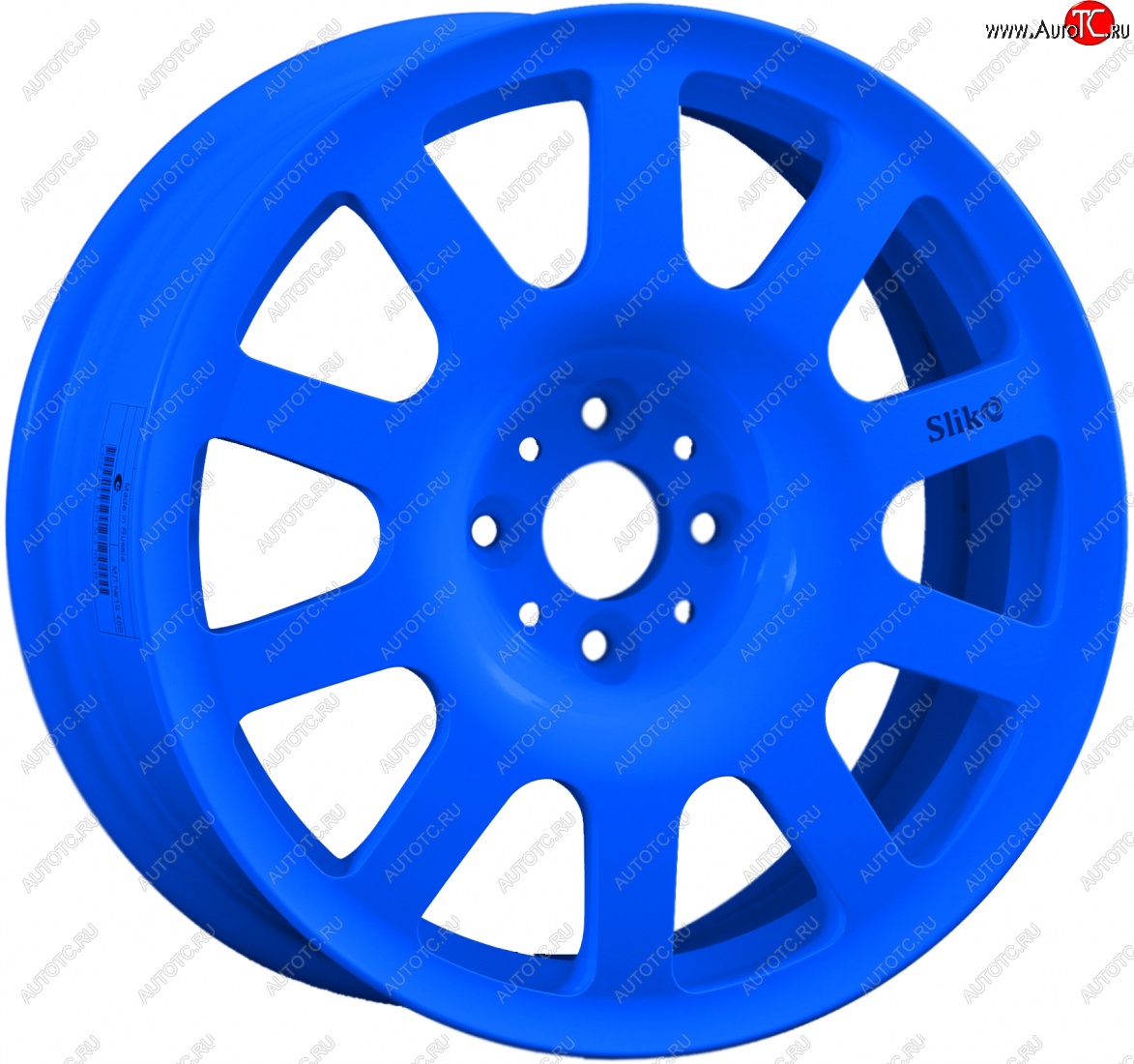 11 049 р. Кованый диск Slik SPORT R16x6.5 Candy BLUE синий 6.5x16   (Цвет: Candy BLUE синий 6.5x16)  с доставкой в г. Воронеж