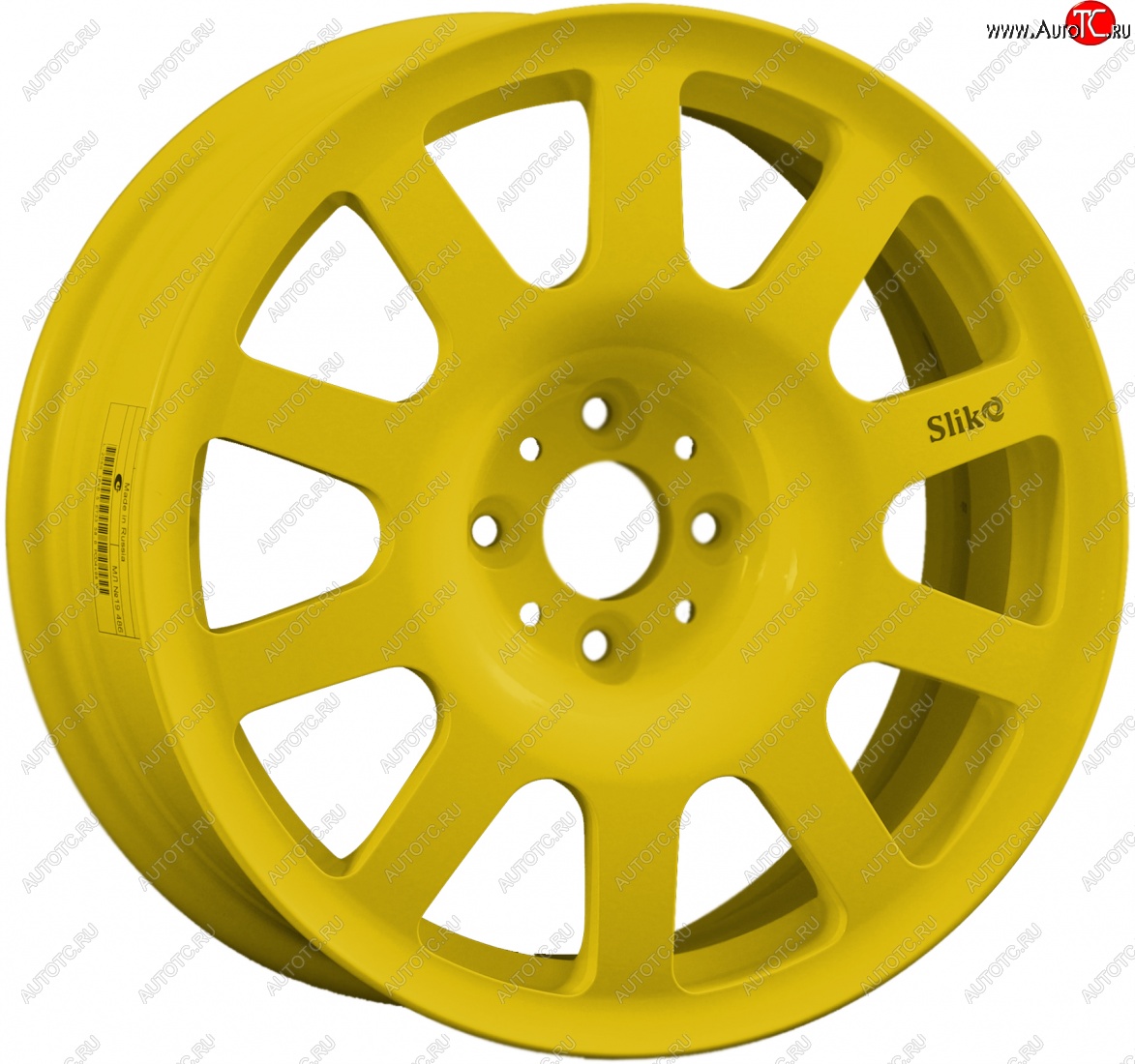11 049 р. Кованый диск Slik SPORT R16x6.5 Candy YELLOW ярко-желтый 6.5x16   (Цвет: Candy YELLOW ярко-желтый 6.5x16)  с доставкой в г. Воронеж