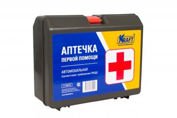 379 р. Аптечка первой помощи KRAFT (кейс) Renault Koleos 1 Phase 2 (2011-2013)  с доставкой в г. Воронеж. Увеличить фотографию 2