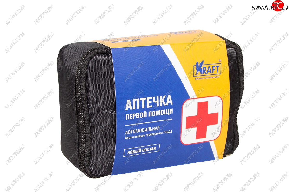 379 р. Аптечка первой помощи KRAFT (сумка) Renault Koleos 1 Phase 2 (2011-2013)  с доставкой в г. Воронеж
