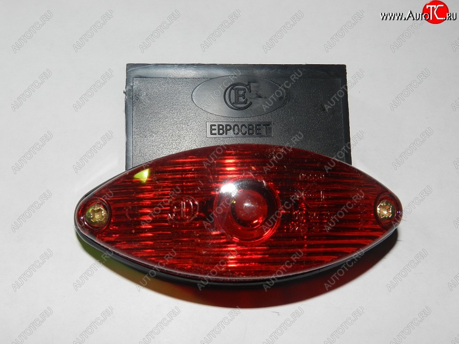 203 р. Фонарь контурный задний Евросвет ГФ 2 (LED и лампа 5 Вт, красный с кронштейном) ВИС 2349 бортовой грузовик рестайлинг (2018-2025) (12В)  с доставкой в г. Воронеж