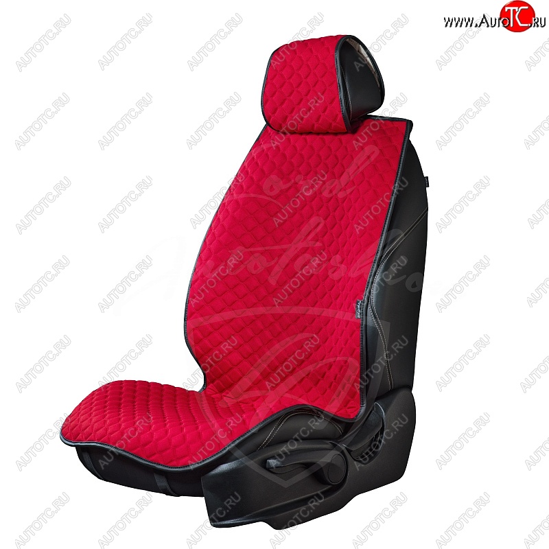 2 799 р. Универсальная накидка на сиденья Lord Autofashion Кристалл (трикотаж, 2 места)   (Красный)  с доставкой в г. Воронеж