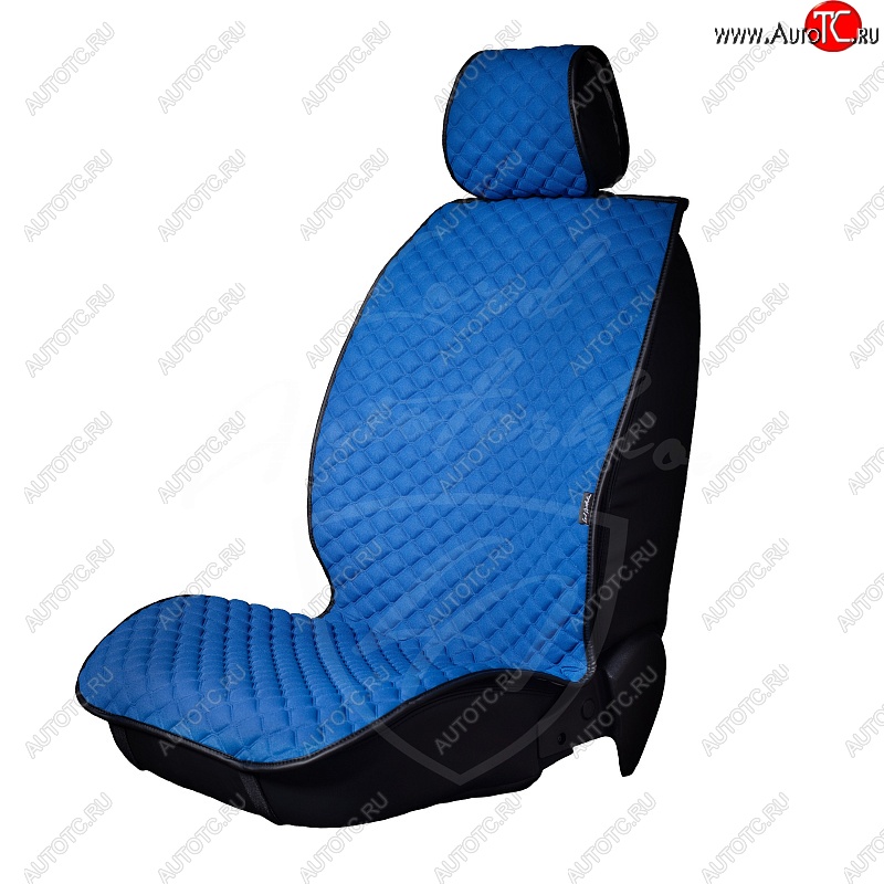 2 799 р. Универсальная накидка на сиденья Lord Autofashion Кристалл (трикотаж, 2 места)   (Синий)  с доставкой в г. Воронеж