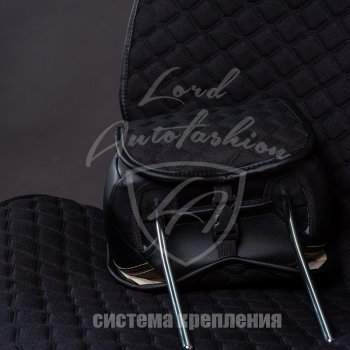 2 799 р. Универсальная накидка на сиденья Lord Autofashion Кристалл (трикотаж, 2 места)   (Синий)  с доставкой в г. Воронеж. Увеличить фотографию 7