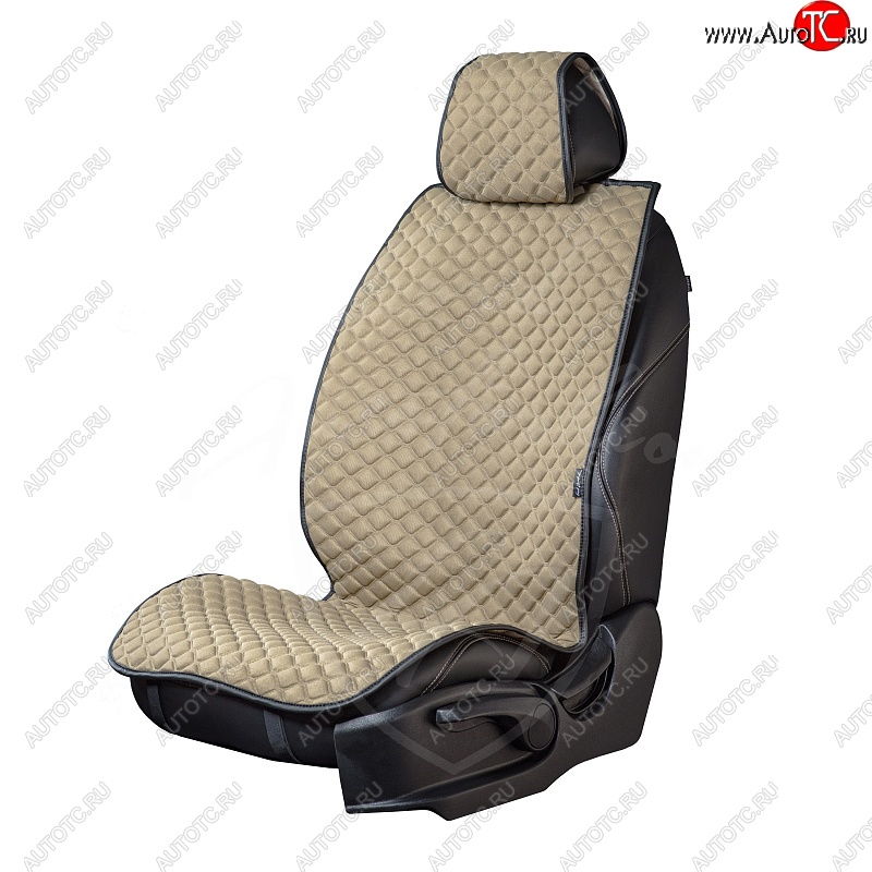 5 999 р. Универсальная накидка на сиденья Lord Autofashion Кристалл (трикотаж, 4 места)   (Бежевый)  с доставкой в г. Воронеж