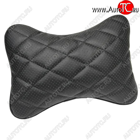 349 р. Подушка-косточка Lord Autofashion Ромб (Илана+Орегон)   (Черный + Черный + Серый)  с доставкой в г. Воронеж