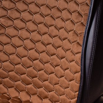 3 299 р. Комплект накидок на сиденья Lord Autofashion Тейлор (велюр, 2 места)   (Коричневый 3705)  с доставкой в г. Воронеж. Увеличить фотографию 2