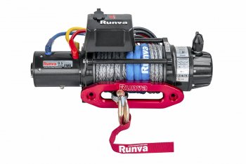 Лебёдка электрическая 9500 lbs 4350 кг Runva (влагозащищенная)  (синтетический трос)