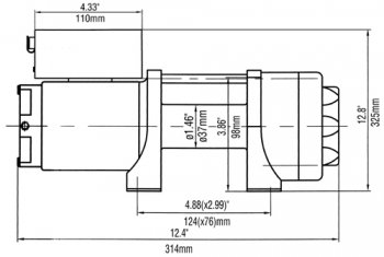 21 269 р. Лебёдка электрическая 2500A lbs 1140 кг Runva Ford C-max Mk1 рестайлинг (2007-2010) (стальной трос)  с доставкой в г. Воронеж. Увеличить фотографию 11