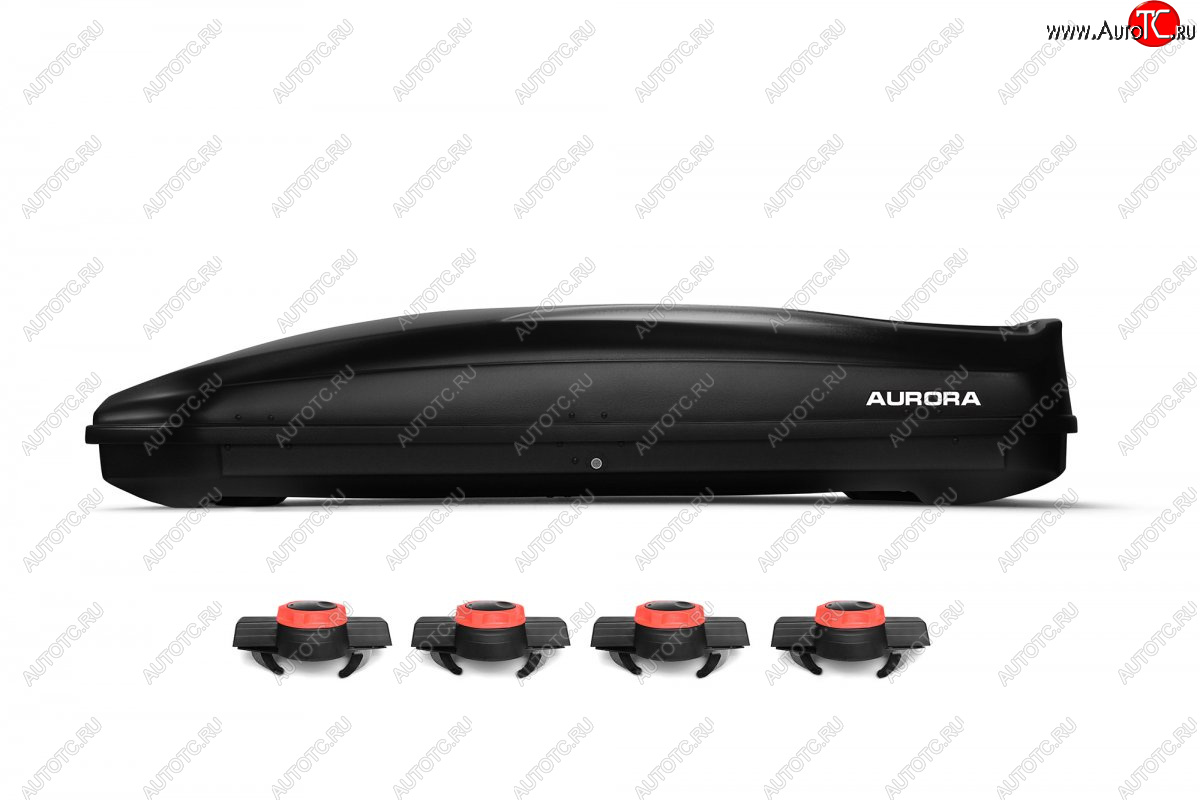 24 099 р. Багажный бокс AURORA (560 л/213x84x42 см, двусторонний, крепление краб) на крышу   (Black LC)  с доставкой в г. Воронеж