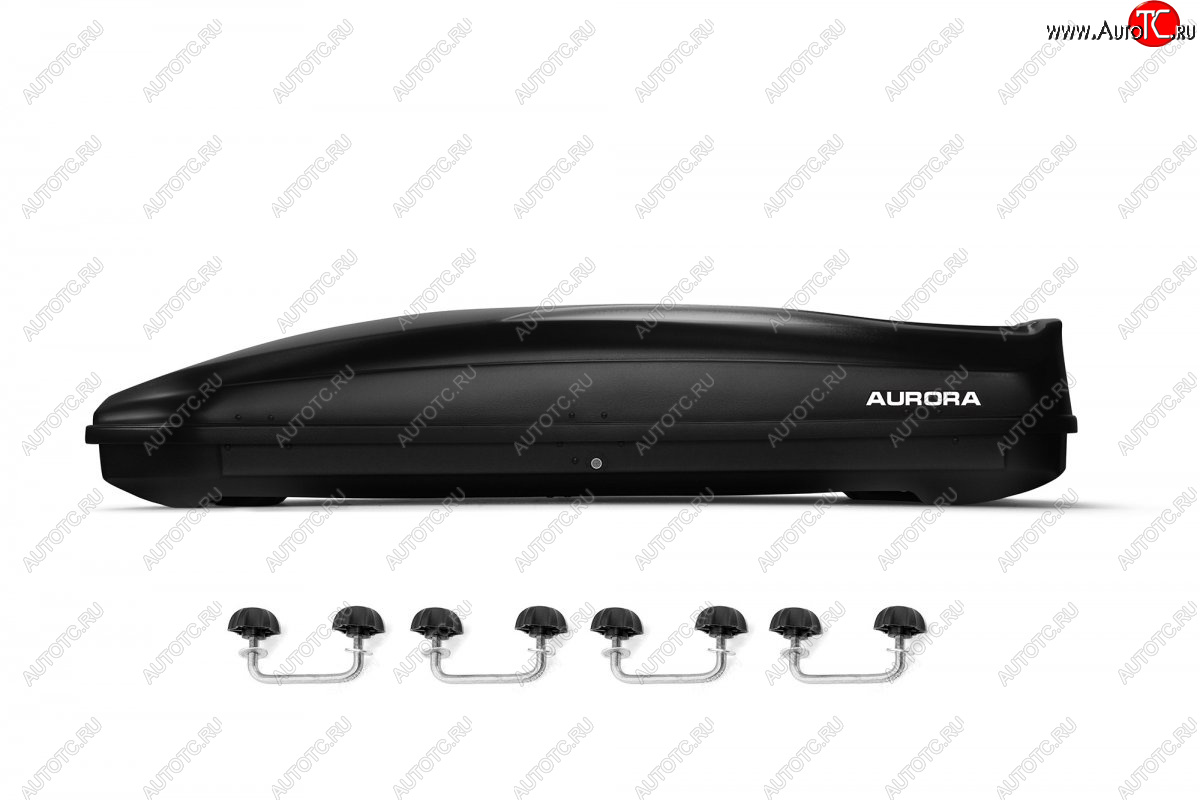 22 399 р. Багажный бокс AURORA (560 л/213x84x42 см, двусторонний, крепление скоба) на крышу   (Black LC)  с доставкой в г. Воронеж