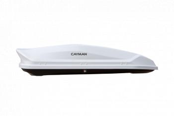 27 699 р. Автобокс CAYMAN (420 л. 196х73х38 см)   (белое тиснение)  с доставкой в г. Воронеж. Увеличить фотографию 2