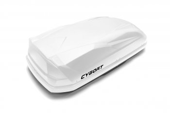 39 799 р. Багажный бокс CYBORT CarNet (460 л/206x86x40 см, двухсторонний, быстросъемные крепления краб) на крышу Nissan Gloria (1979-1983) (белый матовый с защитным покрытием Raptor)  с доставкой в г. Воронеж. Увеличить фотографию 3