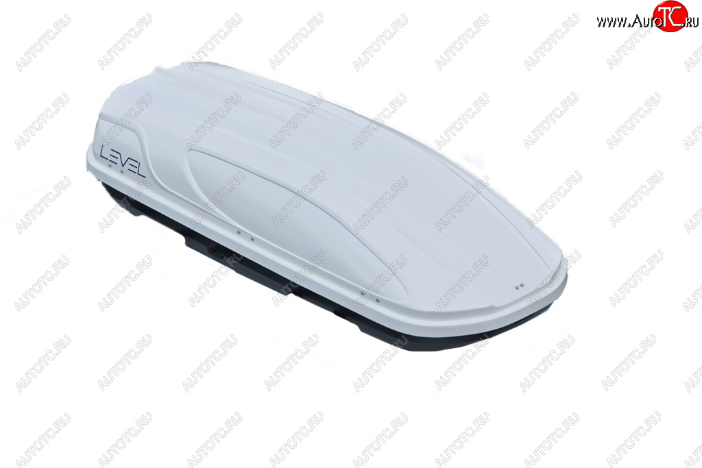 27 599 р. Автобокс LEVEL Касатка (450 л. 190х80х45 см)   (Белый)  с доставкой в г. Воронеж