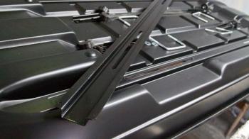 27 599 р. Автобокс LEVEL Касатка (450 л. 190х80х45 см)   (Белый)  с доставкой в г. Воронеж. Увеличить фотографию 6