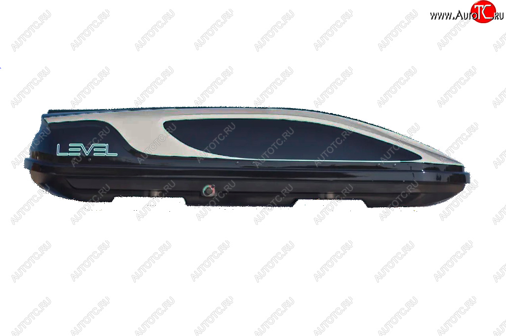 31 999 р. Автобокс LEVEL Касатка (450 л. 190х80х45 см)   (Черно-серый)  с доставкой в г. Воронеж