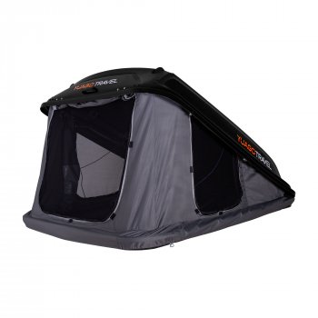 121 999 р. Багажный бокс-палатка Yuago Travel 2.0 (зима, 1000 л/230x160x35 см) на крышу Nissan 350Z (2002-2008) (Черный бокс, тент графит)  с доставкой в г. Воронеж. Увеличить фотографию 3