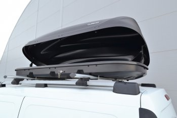 21 749 р. Автобокс PT GROUP(410л., 177х81х46, одностороннее открывание) Turino 1 черный Mercedes-Benz CLS class W218 (2011-2017) (Черный)  с доставкой в г. Воронеж. Увеличить фотографию 2