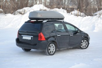 26 789 р. Автобокс PT GROUP (510л., 210х45х81, одностороннее открывание) Turino Sport серый   (Серый)  с доставкой в г. Воронеж. Увеличить фотографию 2