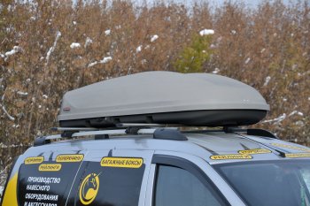 26 789 р. Автобокс PT GROUP (510л., 210х45х81, одностороннее открывание) Turino Sport серый   (Серый)  с доставкой в г. Воронеж. Увеличить фотографию 3