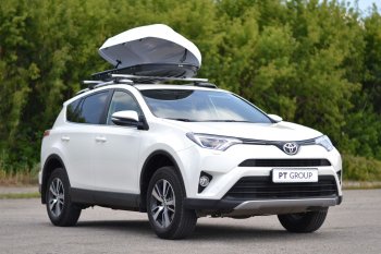 23 199 р. Автобокс PT GROUP (410л., 177х81х46, двустороннее открывание) Turino 1 белый   (Белый)  с доставкой в г. Воронеж. Увеличить фотографию 2
