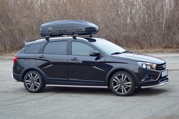 17 199 р. Багажный бокс Turino 1 LUX (410 л/177х81х46 см, акрил, одностороннее открывание) на крышу   (Черный)  с доставкой в г. Воронеж. Увеличить фотографию 2