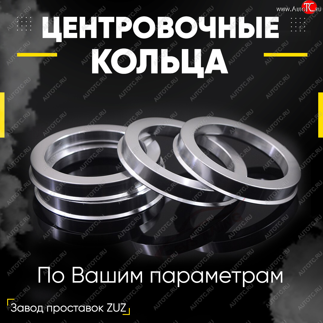 1 199 р. Алюминиевое центровочное кольцо (4 шт) ЗУЗ 67.1 x 73.1    с доставкой в г. Воронеж