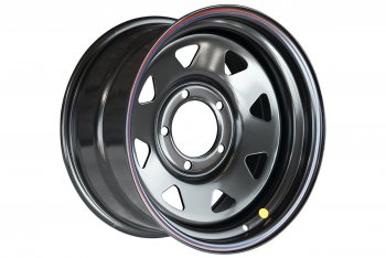 Штампованый диск OFF-ROAD Wheels (треугольник мелкий) 8.0x16  (Цвет: черный)