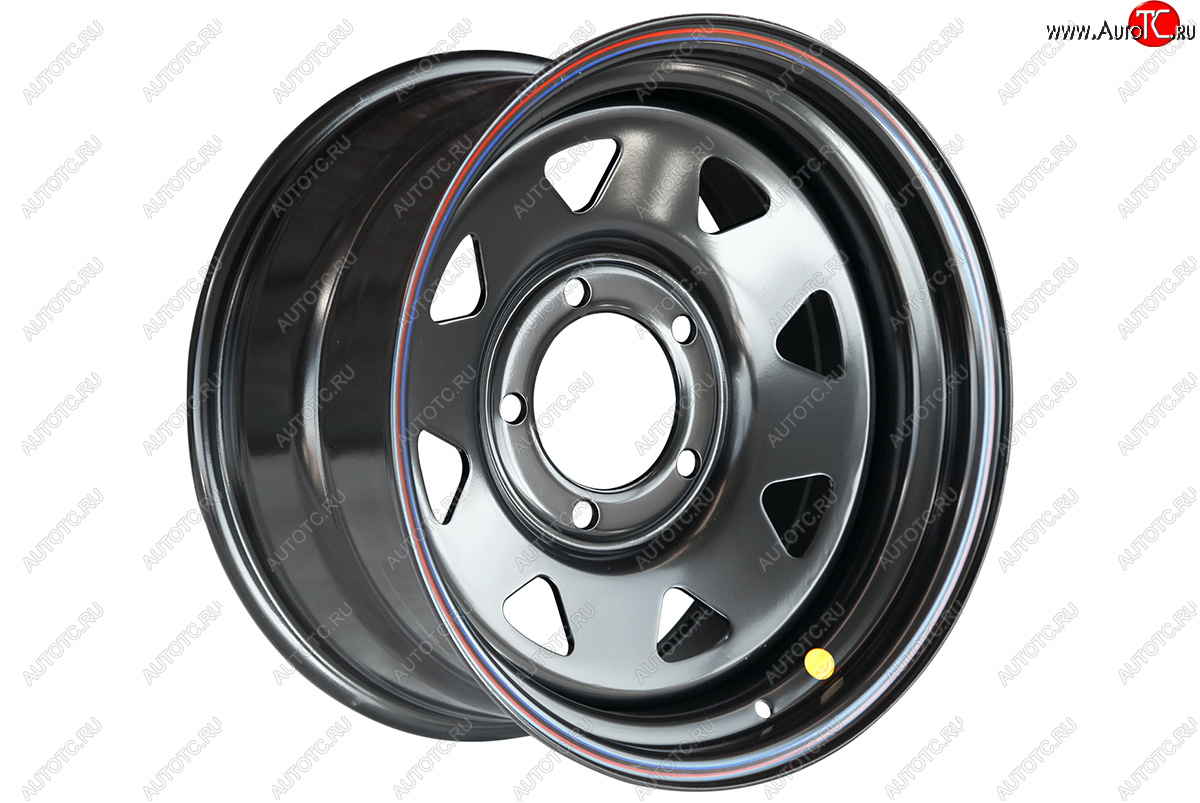 6 599 р. Штампованый диск OFF-ROAD Wheels (треугольник мелкий) 8.0x16   (Цвет: черный)  с доставкой в г. Воронеж