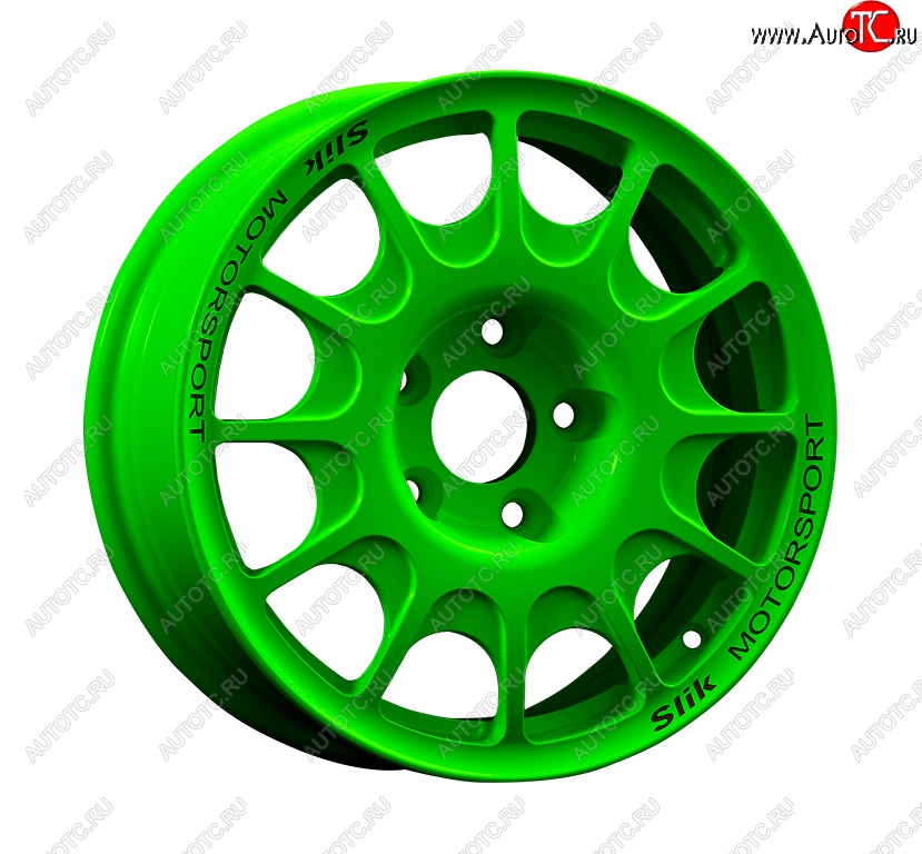 23 799 р. Кованый диск Slik Classic Sport L-1844S 5.5x15   (RAL 6038 ярко-зеленый (6038))  с доставкой в г. Воронеж