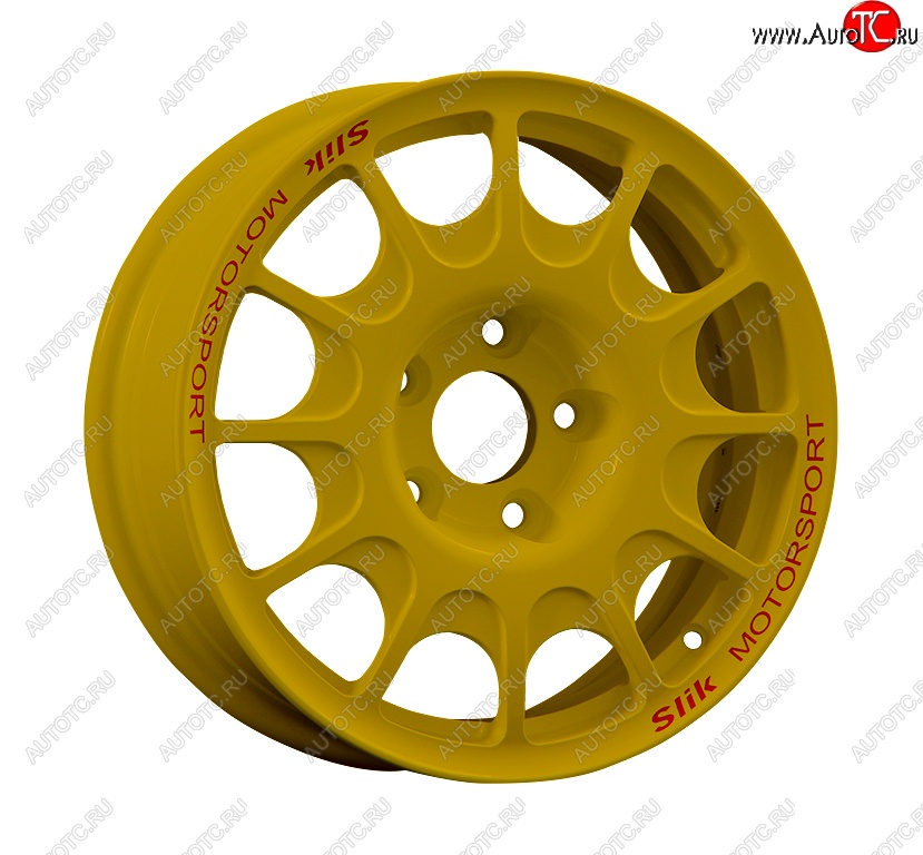 23 799 р. Кованый диск Slik Classic Sport L-1844S 5.5x15   (Ярко желтый RAL1021 (YELLOW))  с доставкой в г. Воронеж