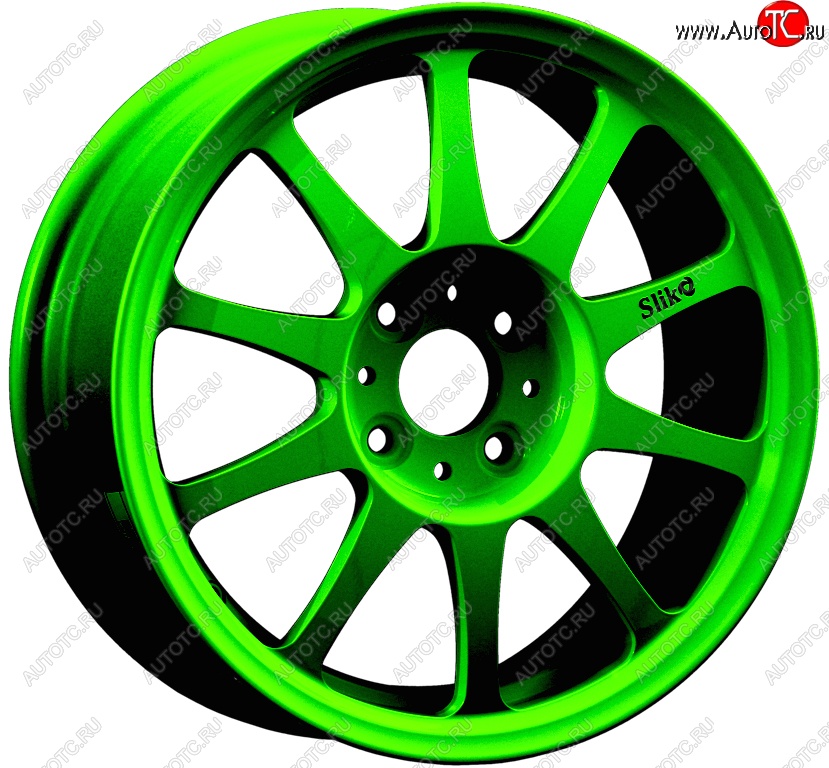 14 899 р. Кованый диск Slik Classic Sport L-5411S 6.0x15   (RAL 6038 ярко-зеленый (6038))  с доставкой в г. Воронеж