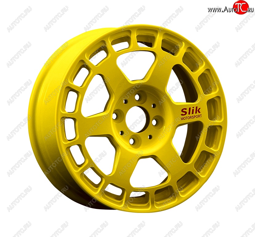 7 540 р. Кованый диск Slik Classic Sport L-151S 6.5x15   (Ярко желтый RAL1021 (YELLOW))  с доставкой в г. Воронеж